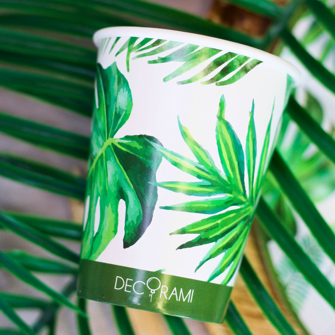 Pappbecher "Tropical" 8 Stk.