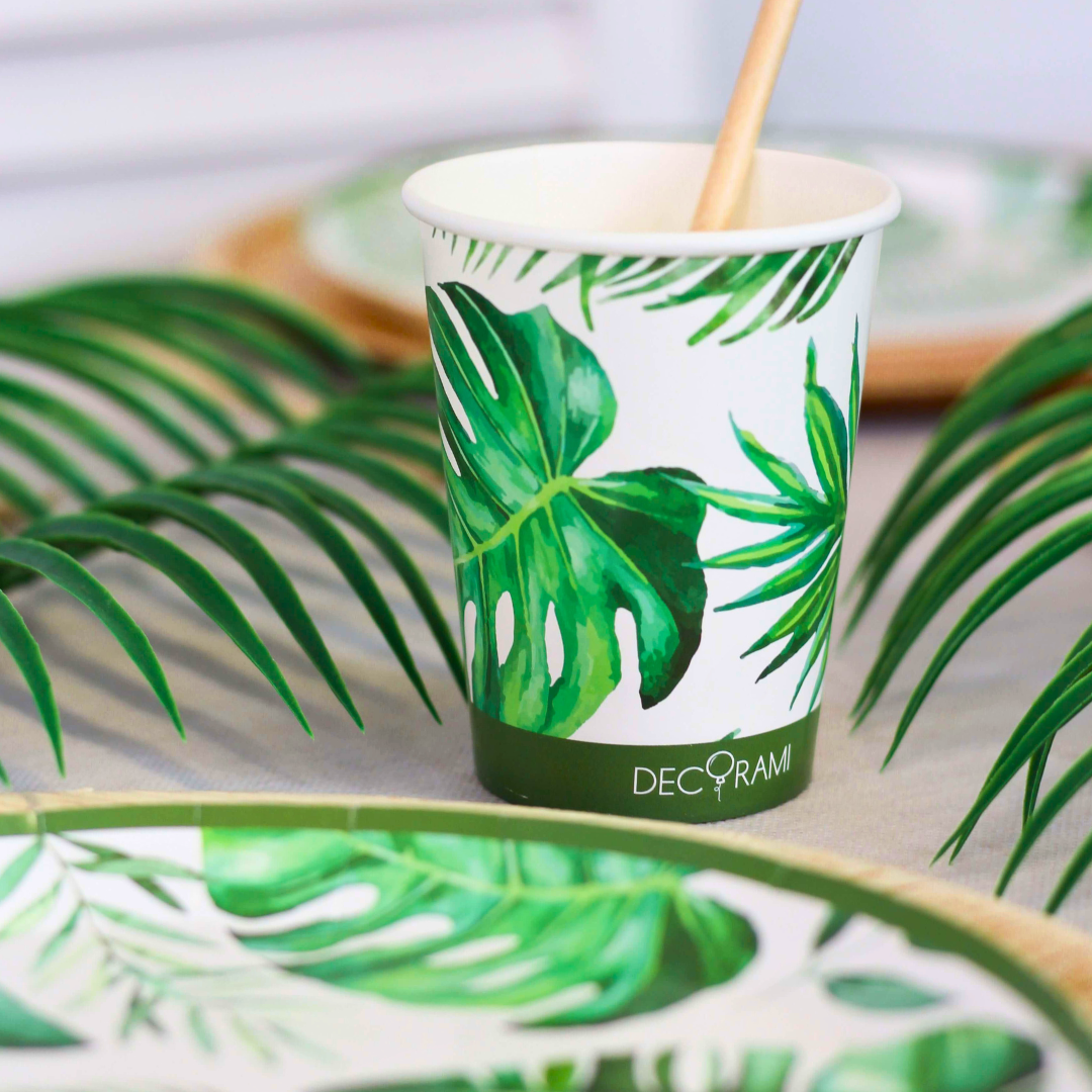 Pappbecher "Tropical" 8 Stk.
