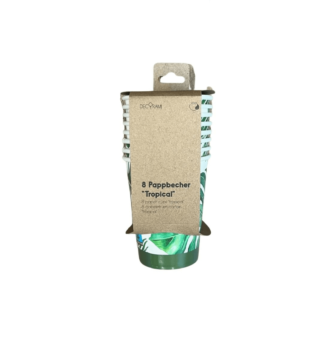 Pappbecher "Tropical" 8 Stk.