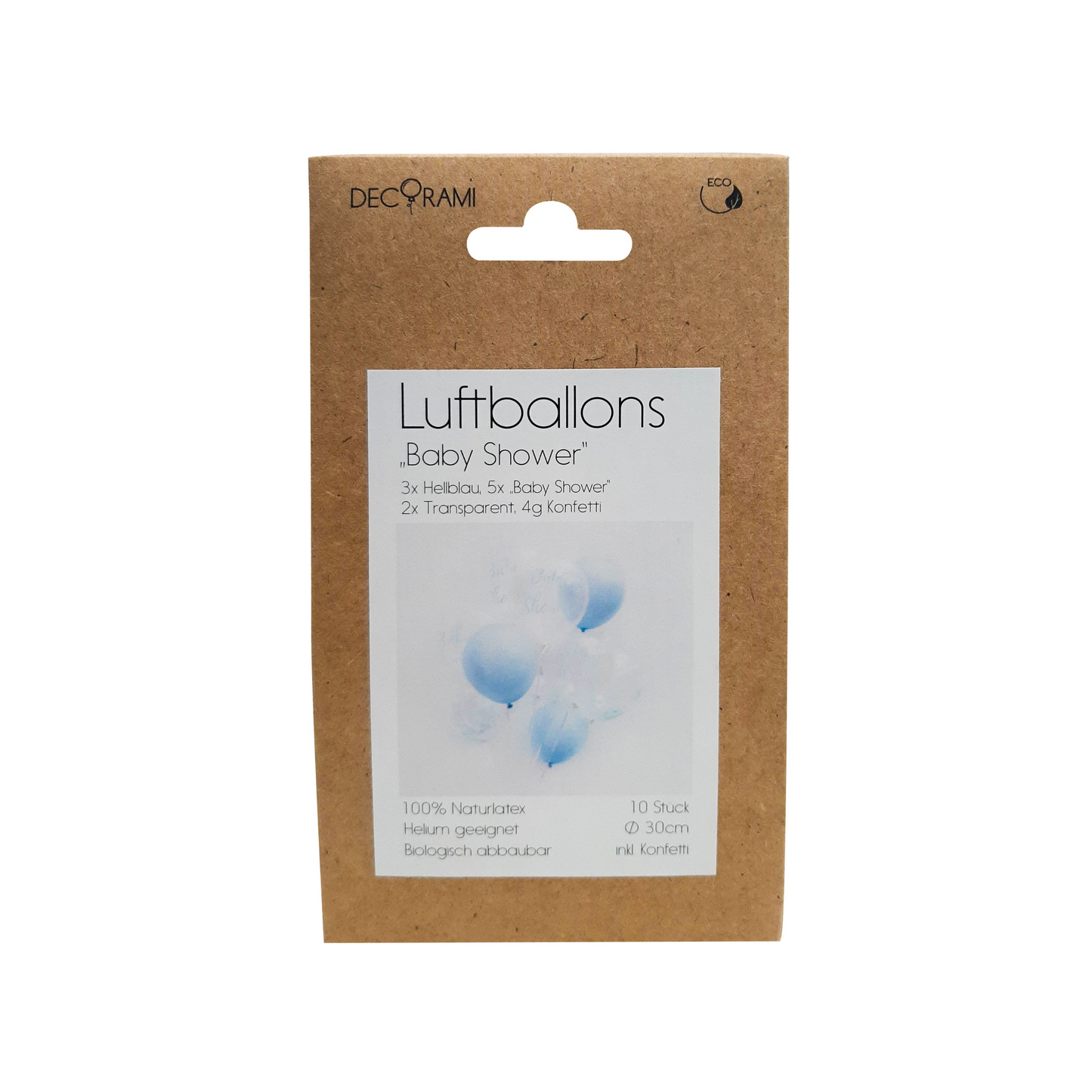 Luftballon-Set "Baby Shower" Blau 10 Stk.