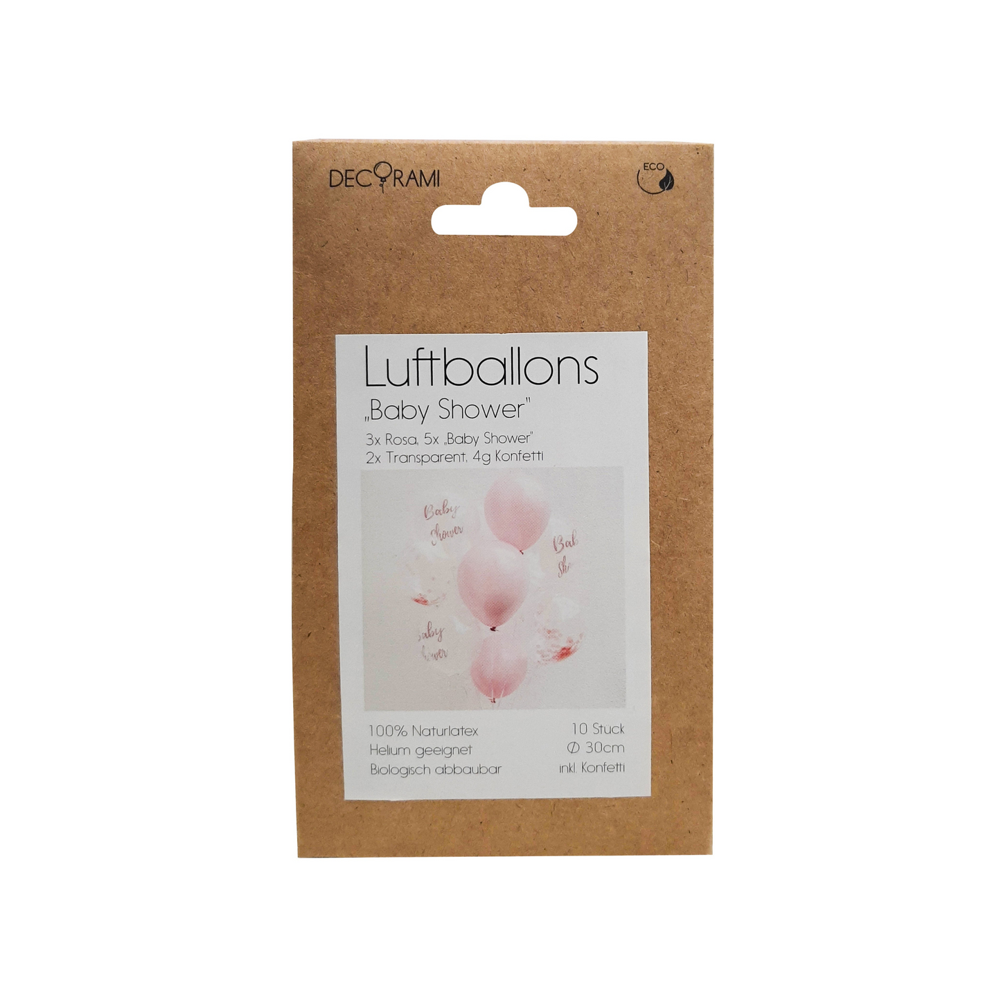 Luftballon-Set "Baby Shower" Rosa 10 Stk.