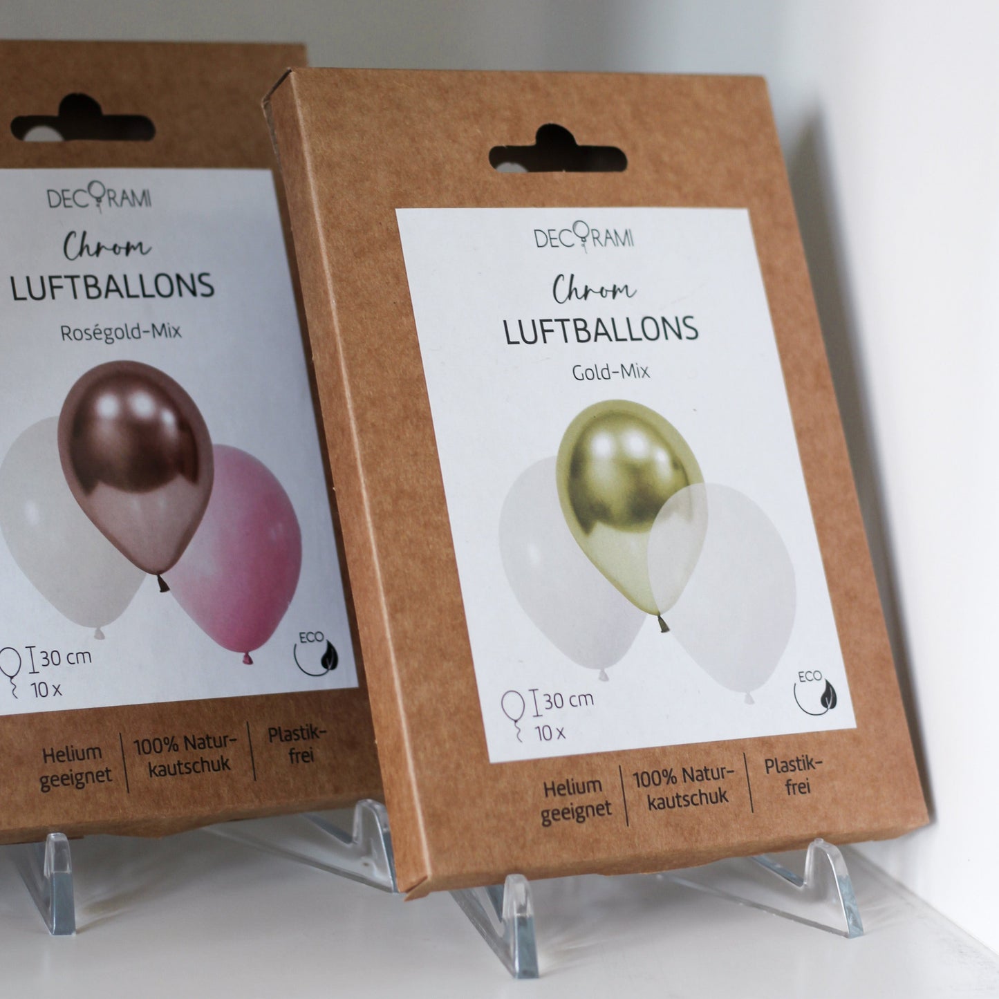 Luftballon-Set Chrom-Mix Gold 10 Stk.