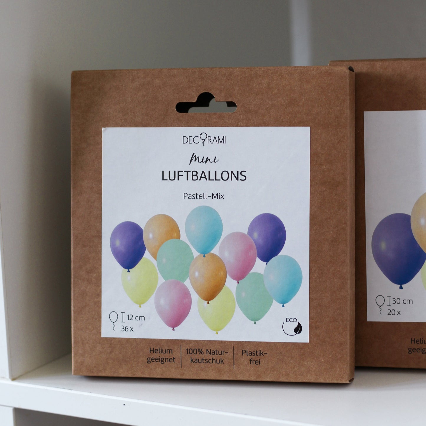 Mini-Luftballons Pastell-Mix 36 Stk.