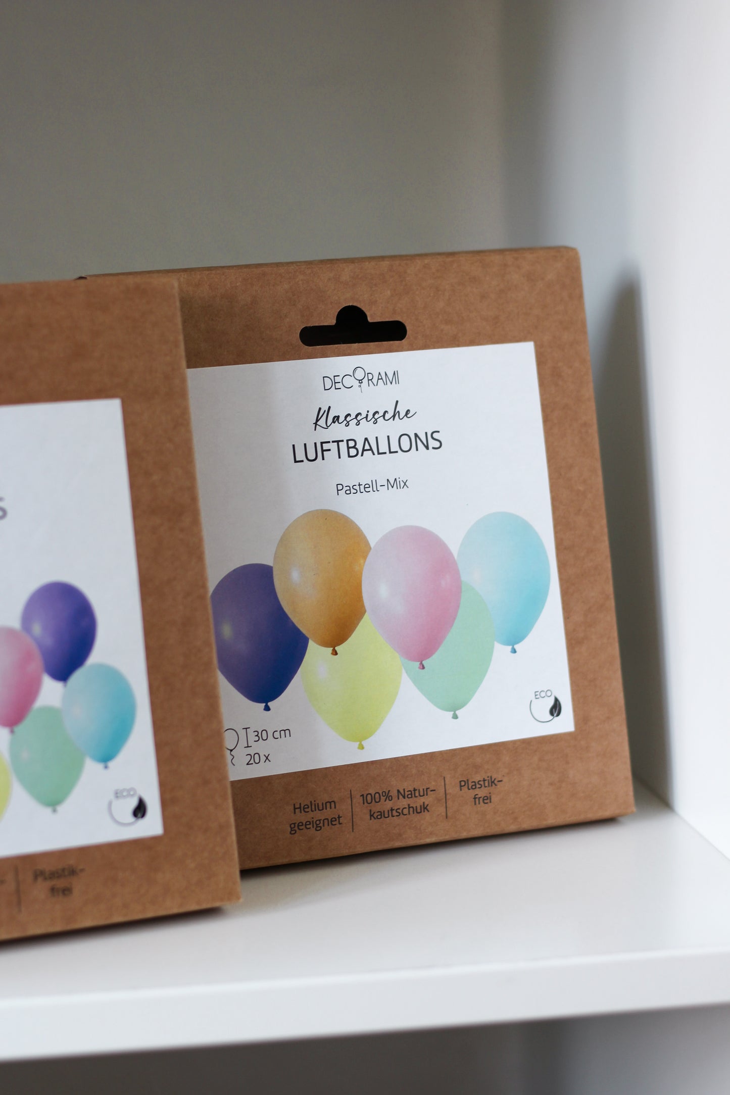 Luftballon-Set Pastell-Mix 20 Stk.