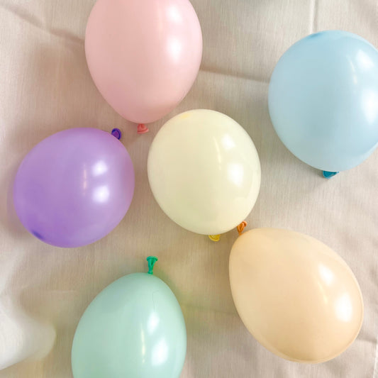 Mini-Luftballons Pastell-Mix 36 Stk.