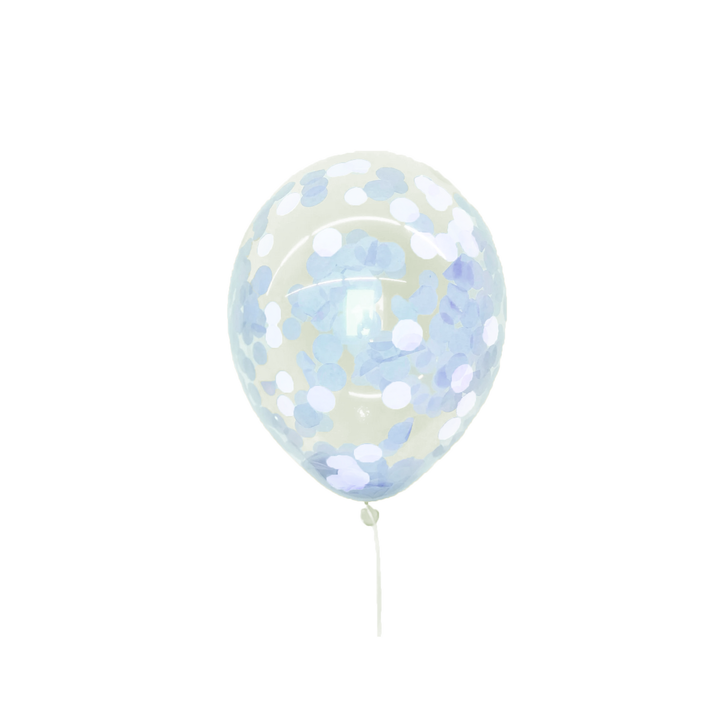 Luftballon-Set Konfetti Hellblau/Weiß 5 Stk.