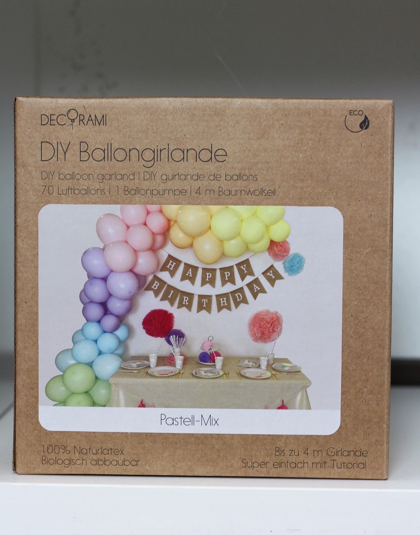 Ballongirlanden-Kit DIY Pastellfarben