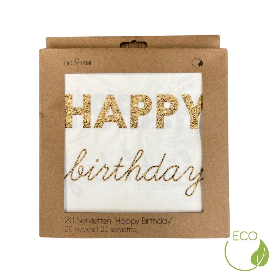 Servietten "Happy Birthday" Sparkle 20+1 Stk.