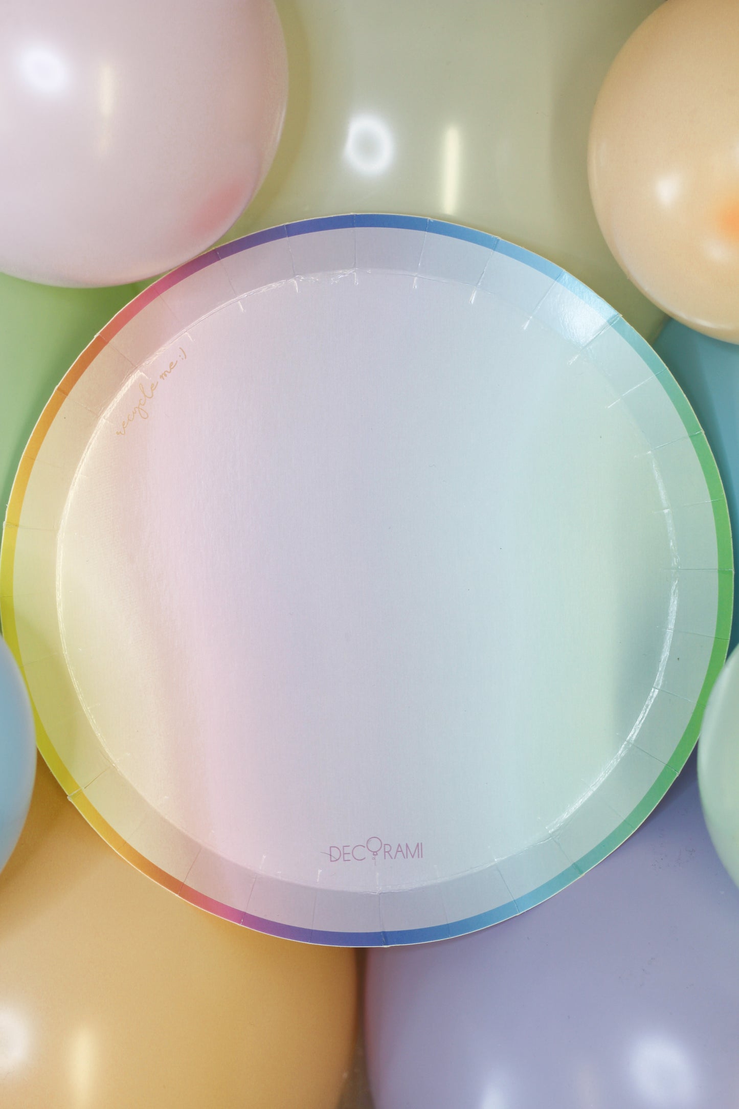 Pappteller "Pastell" 8+1 Stk.