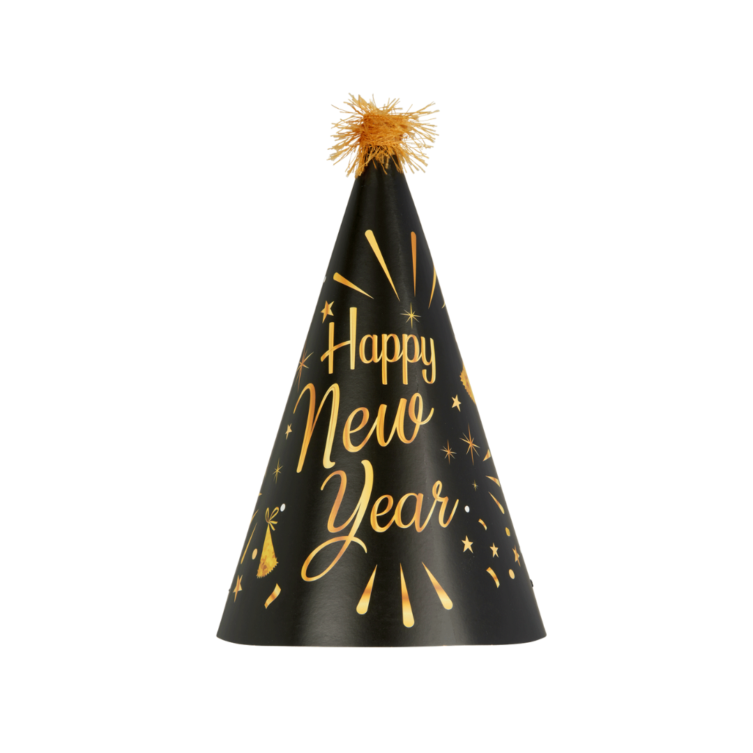 Partyhut "Happy New Year" 6 Stk.