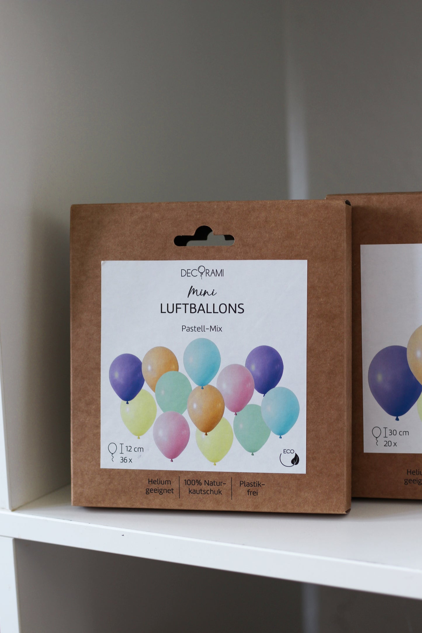Mini-Luftballons Pastell-Mix 36 Stk.