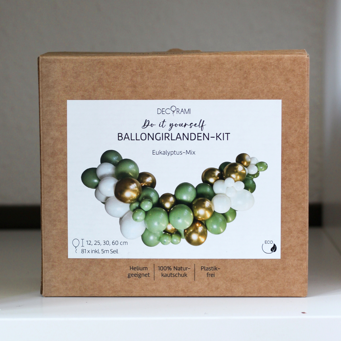 Ballongirlanden-Kit DIY Eukalyptus-Mix
