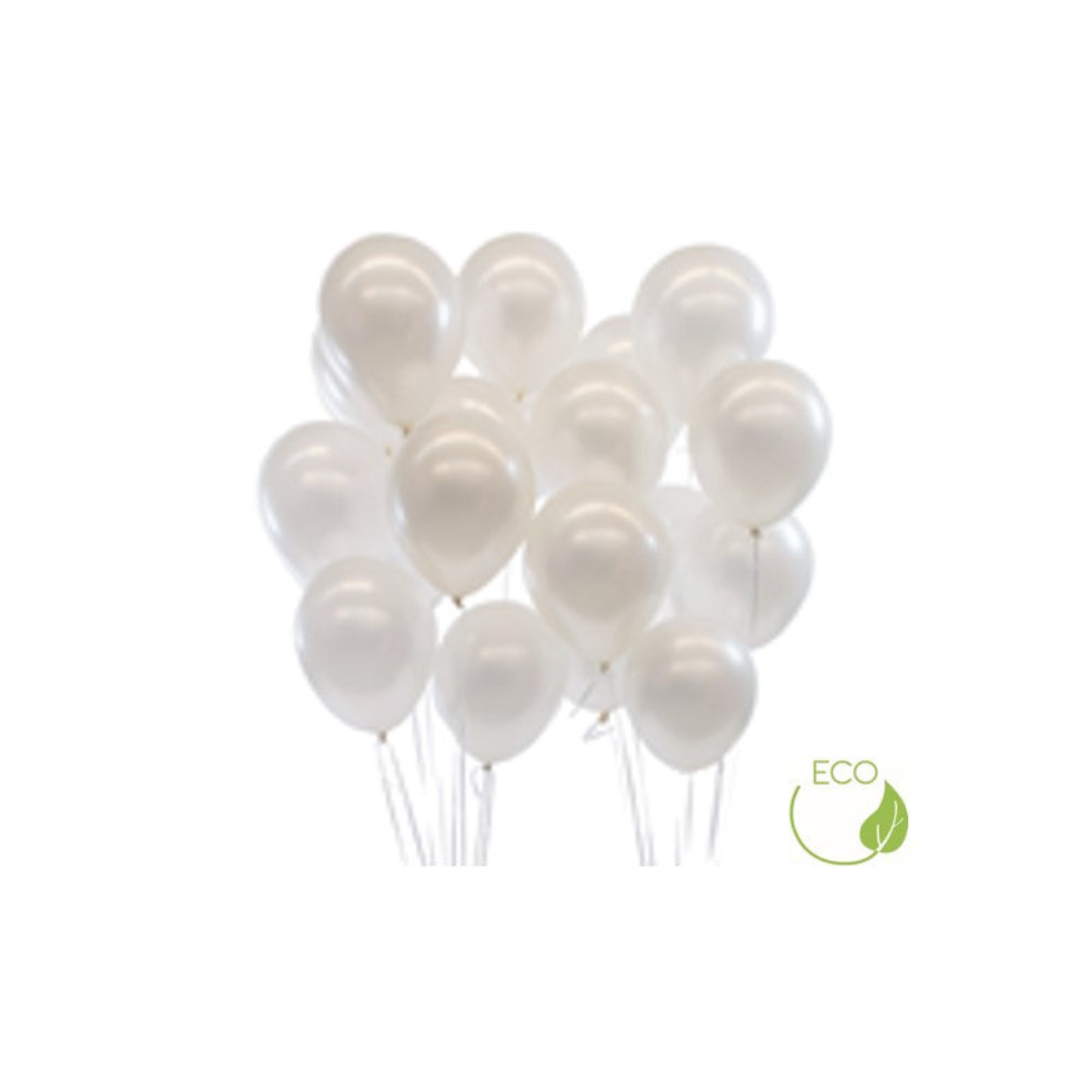 Luftballon-Set Pearl Weiß 20 Stk.